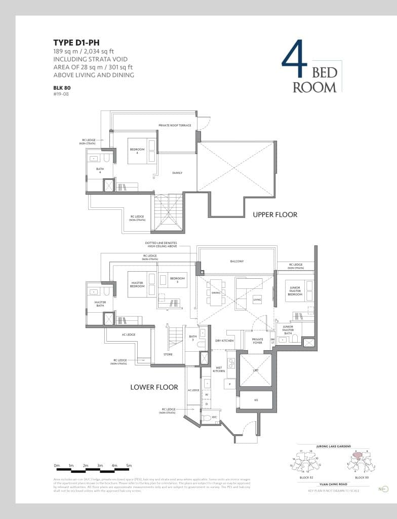 The Lake garden Residences Floor Plan - 4 Bedroom Penthouse